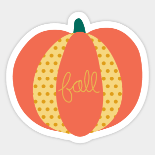 Fall Pumpkin Sticker